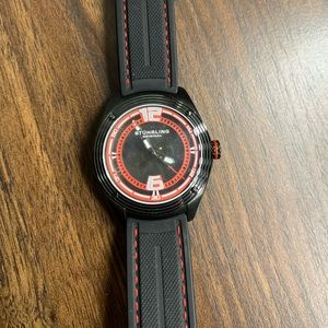 Stuhrling black and red watch